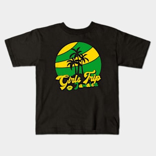 Girls Trip Jamaica Retro Vintage Kids T-Shirt